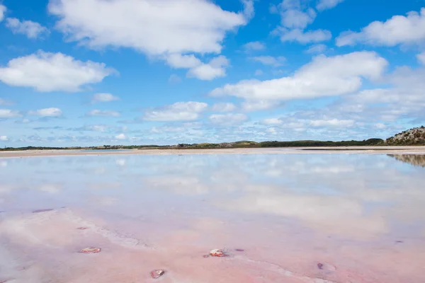 Scenic Salt Lake reflektion outback Australien — Stockfoto