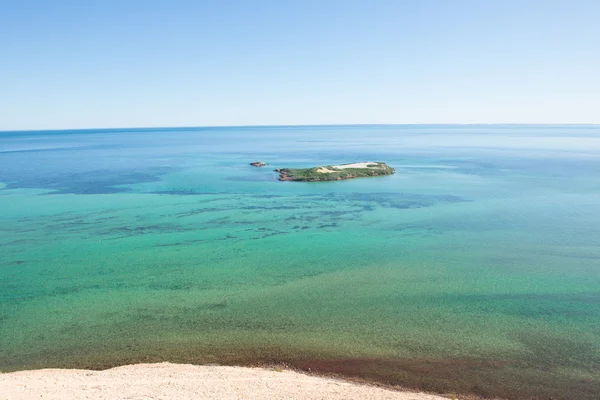 Vacker utsikt Eagles Bluff Shark Bay Australien — Stockfoto