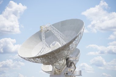 Mavi güneşli gökyüzü Teleskobu yemek