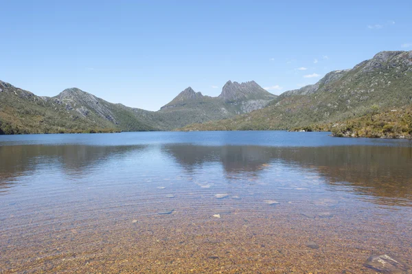 Dove Lake in Cradle Mountain National Park  Tasmania — Stock Photo, Image