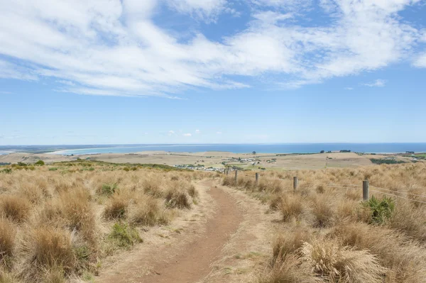 Stanley Tasmania ocean lookout over Bass Strait — Stock Photo, Image