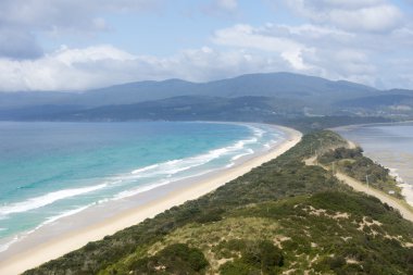 Karantinasıyla uyanık boyun Beach
