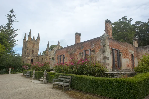 Port Arthur Müzesi kilise Tazmanya — Stok fotoğraf