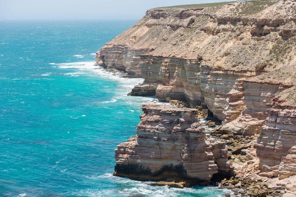 Kalbarri ripida costa rocciosa — Foto Stock