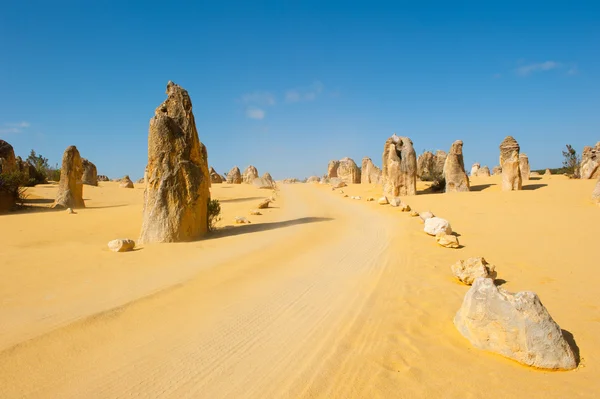 Pinnacles desert outback Australia — Stock fotografie