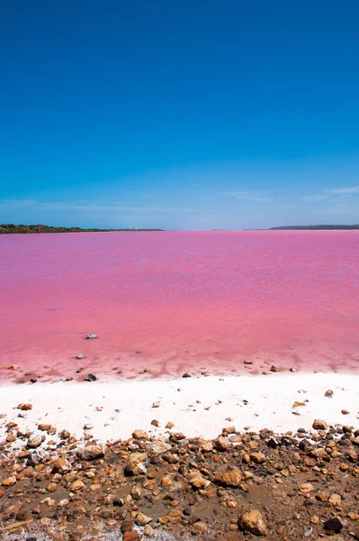 गुलाबी झील आउटबैक ऑस्ट्रेलिया — स्टॉक फ़ोटो, इमेज
