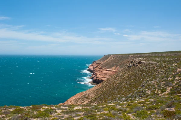 Aerial View Kalbarri Cliff Coast — Zdjęcie stockowe