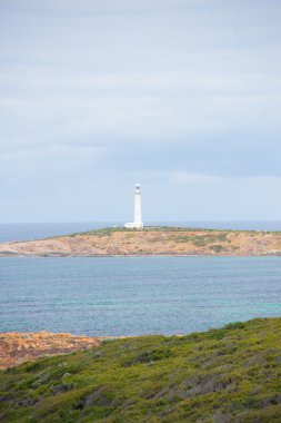 Cape Leeuwin deniz feneri Avustralya kıyılarında 