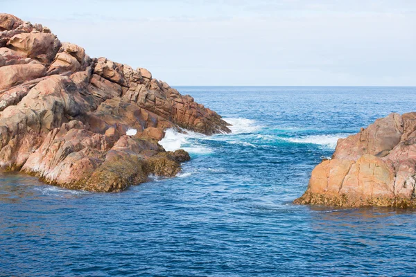 Kanal kayalar okyanus Batı Avustralya — Stok fotoğraf