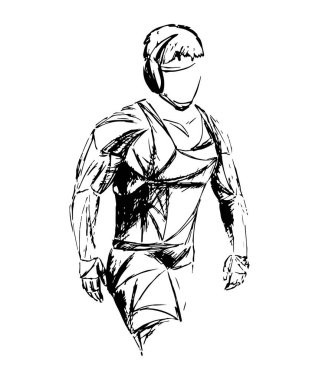 Sambo, judo, karate, tekvando seti. Geometrik sporcular, dövüşçüler