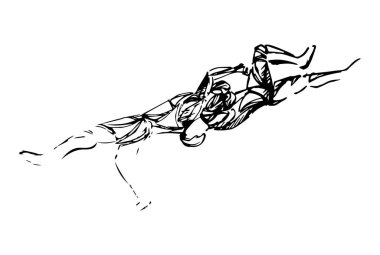 Sambo, judo, karate, tekvando seti. Geometrik sporcular, dövüşçüler