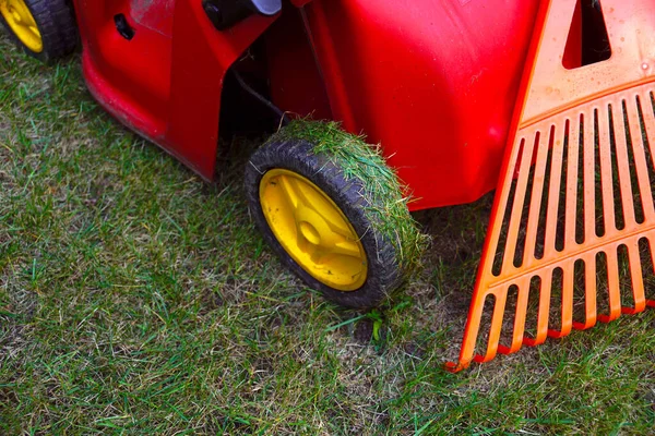 Autumn Accessories Working Garden Garden Tools Lawn Mower Rake — Foto Stock