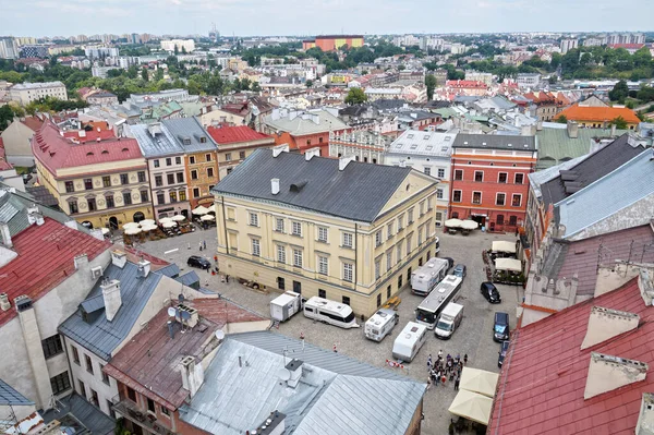 Vue Sur Centre Historique Lublin Pologne Dans Cadre Entrée Musée — Photo