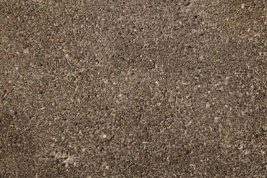 Beton duvarın yüzeyi binlerce küçük, çok renkli çakıl taşından oluşuyor..