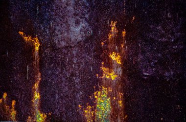 Eski, metal, paslı yüzey, sanat soyutlaması, arka plan ve yapı.