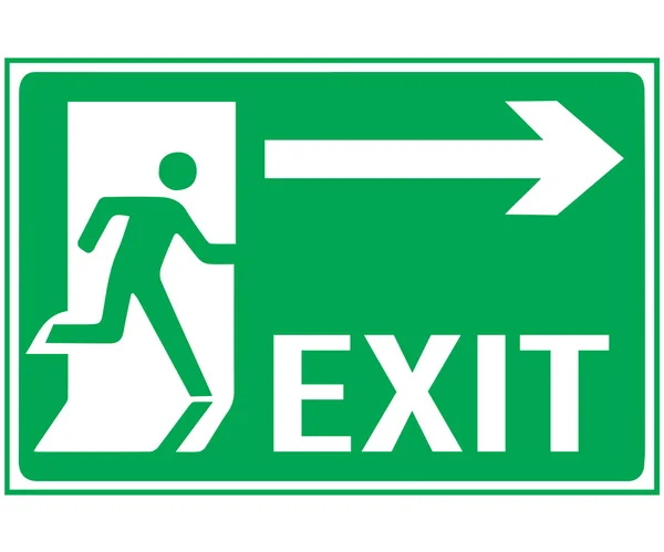 Emergency exit sign — Stock Photo, Image