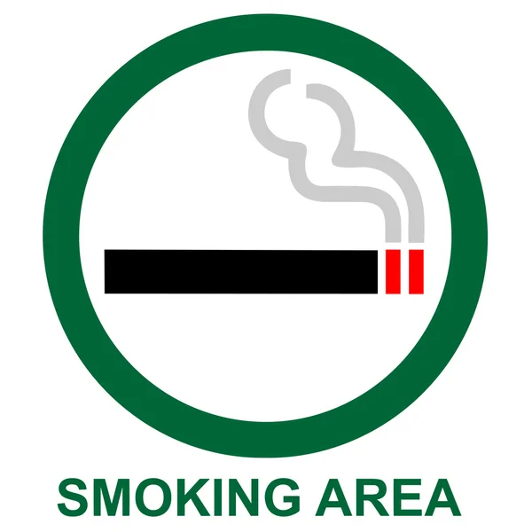 Smoking area sign — Stock Photo, Image