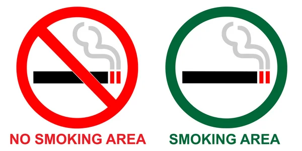 いいえ喫煙と喫煙 — ストック写真