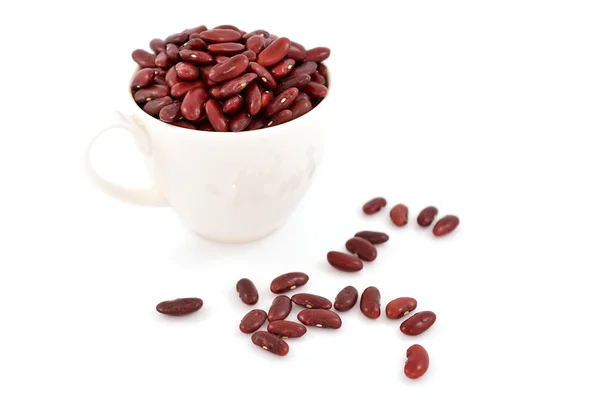 Pohár z červených fazolí — Stock fotografie