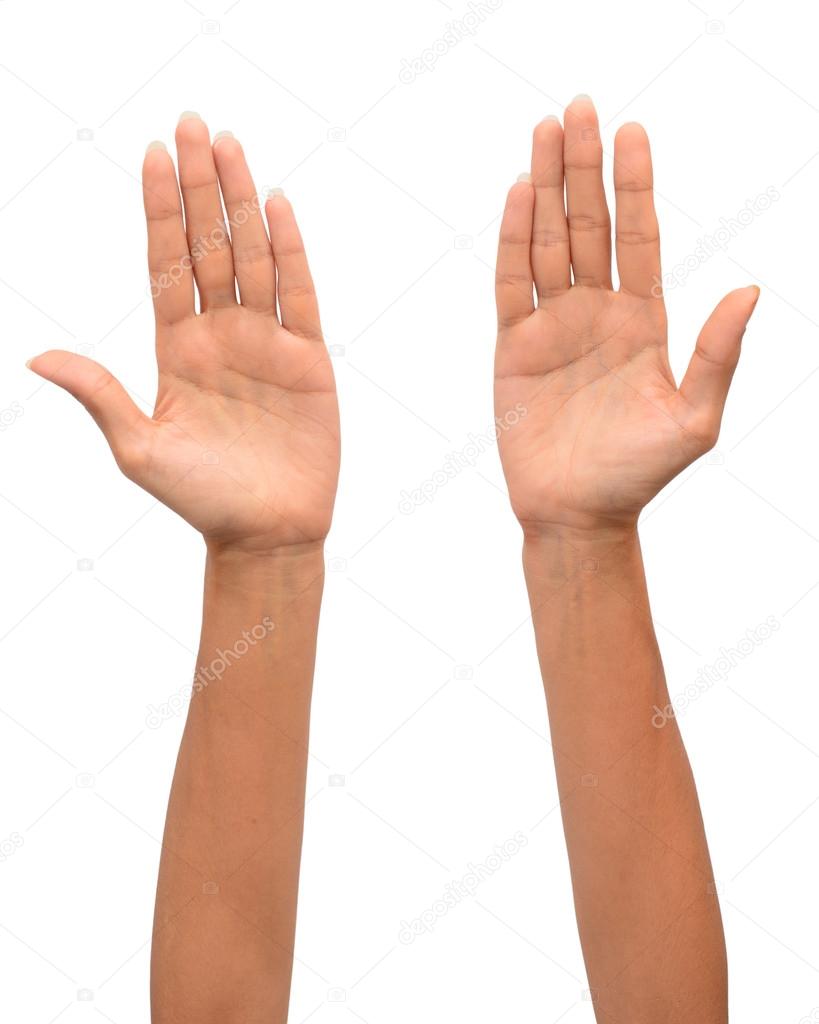 two woman hands