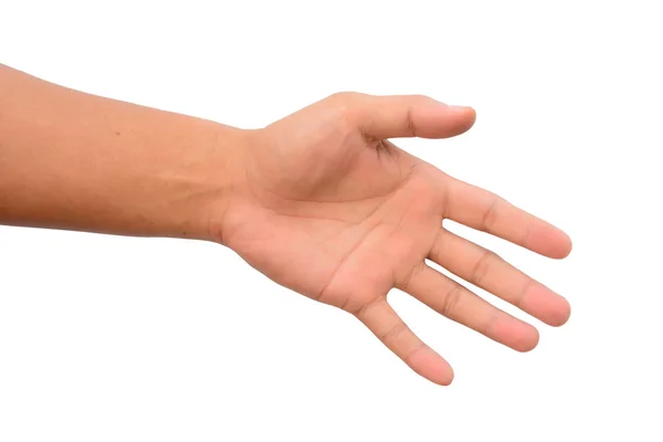 Человек рука изолирована — стоковое фото