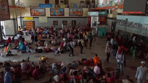 Varanasi Inde Vers Octobre 2019 Vue Gare Varanasi Junction — Video