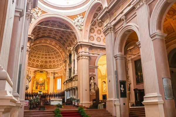 Reggio Emilia Itália Circa Setembro 2018 Belos Interiores Catedral Reggio — Fotografia de Stock