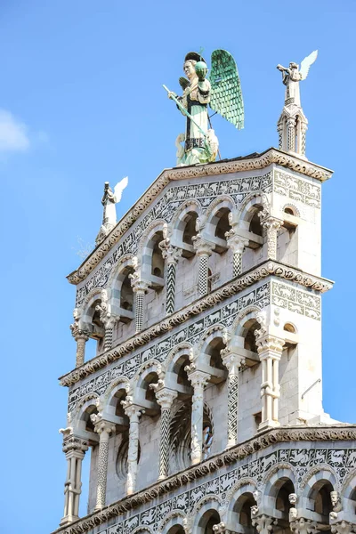 Lucca Włochy Około Września 2018 Piękna Architektura Kościoła Katolickiego Chiesa — Zdjęcie stockowe