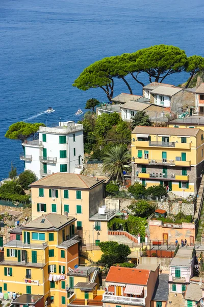 Bela Vista Riomaggiore Uma Aldeia Província Spezia Ligúria Itália — Fotografia de Stock