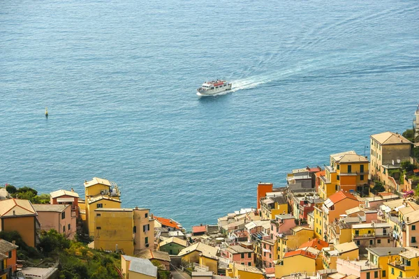 Beautiful View Riomaggiore Village Province Spezia Liguria Italy — Stock Photo, Image