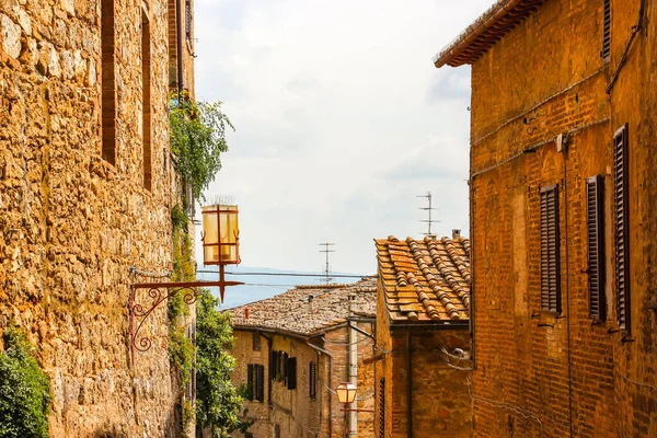 San Gimignano Italia Circa Septiembre 2018 Hermosa Arquitectura San Gimignano — Foto de Stock