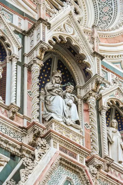 Florencja Włochy Około Września 2018 Piękna Architektura Florenckiej Katedry Cattedrale — Zdjęcie stockowe