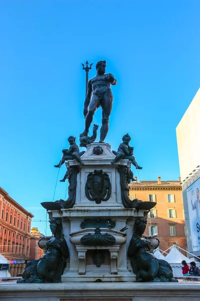 Bologna Italië Circa September 2018 Uitzicht Fontein Van Neptunus Fontana — Stockfoto