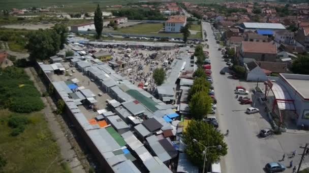 pousse aérienne de la place du marché 