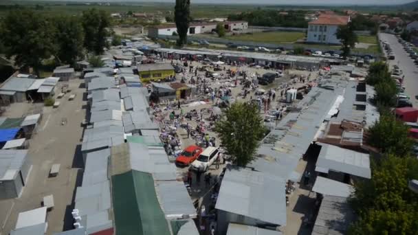 marché aux puces vue aérienne 