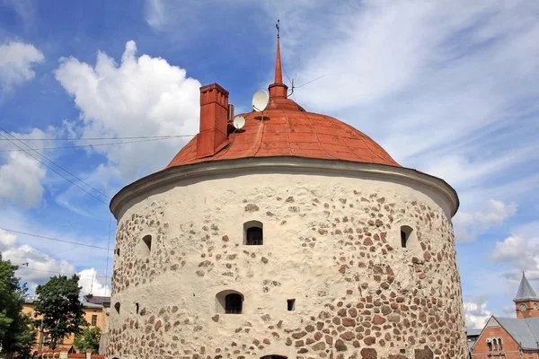 Round Tower in Vyborg, Russia — Stock Photo, Image