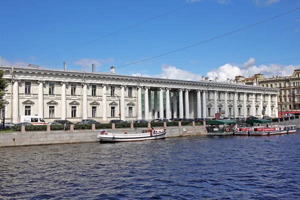 Fontanka Nehri ve onun İmparatorluk kabine Saint p görünümünü