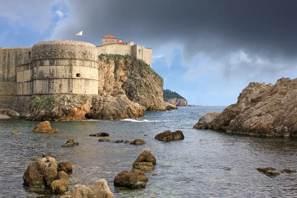 Hradby pevnosti dubrovnik, Chorvatsko — Stock fotografie