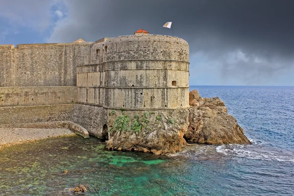 Murów twierdzy dubrovnik, Chorwacja — Zdjęcie stockowe