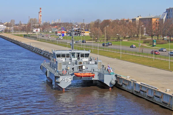 Okręt patrolowy łotewski "Skrunda" — Zdjęcie stockowe