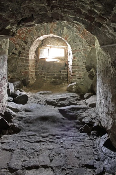 Gefängnis solovetsky Kloster in Russland. Kamera für Gefangene lizenzfreie Stockbilder