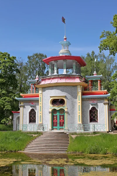 Čínský pavilon v Carskoje Selo, Rusko — Stock fotografie