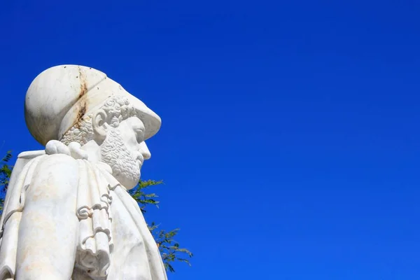 Афины Греция Статуя Перикла Генерала Афин Золотой Век Октября 2020 — стоковое фото