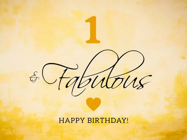 1St Birthday Card Wishes Illustration Stock Image