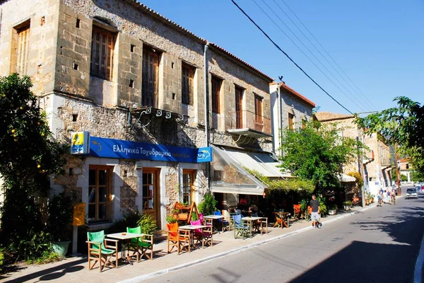 Street View Traditional Village Kardamyli Messiniaki Mani Region Southwestern Peloponnese — Foto Stock