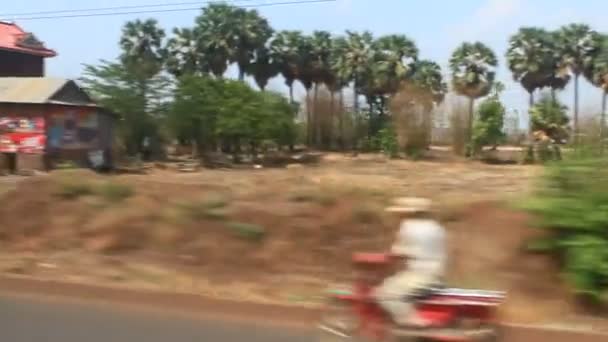 Traffic in Cambodia — Stock Video