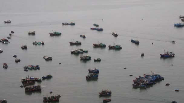 Barcos en la bahía — Vídeo de stock