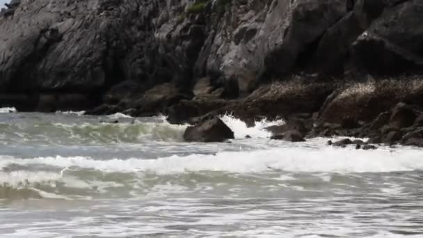 波浪和沙子 — 图库视频影像