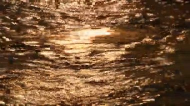 Nehirde gün batımı