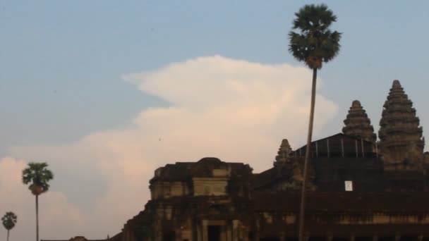 Templo Monjes Camboya — Vídeo de stock